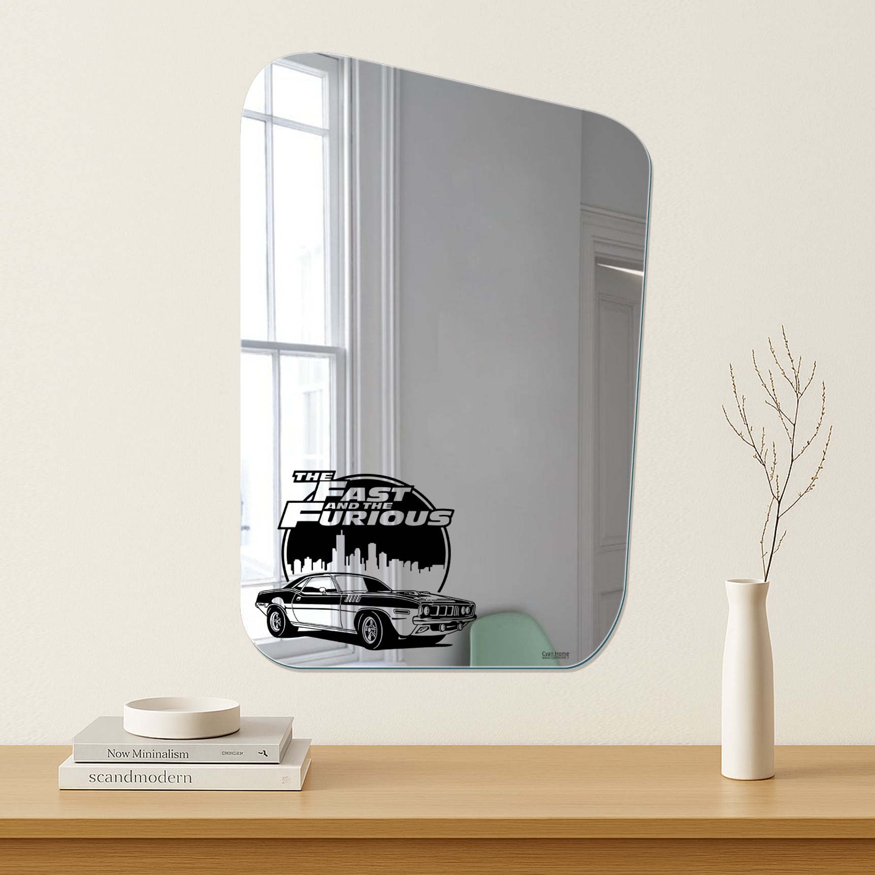 آینه کمد طرح The Fast and The Furious