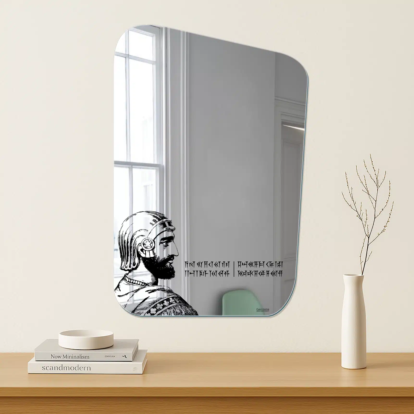 آینه کمد طرح کورش کبیر