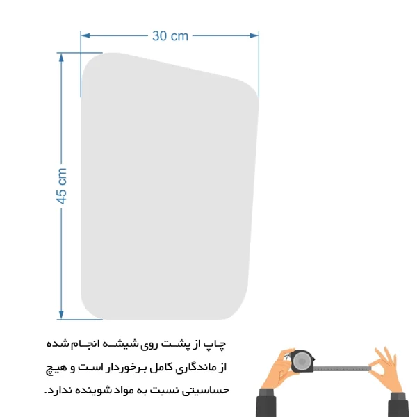 آینه دکوراتیو درب کمد سایزبندی