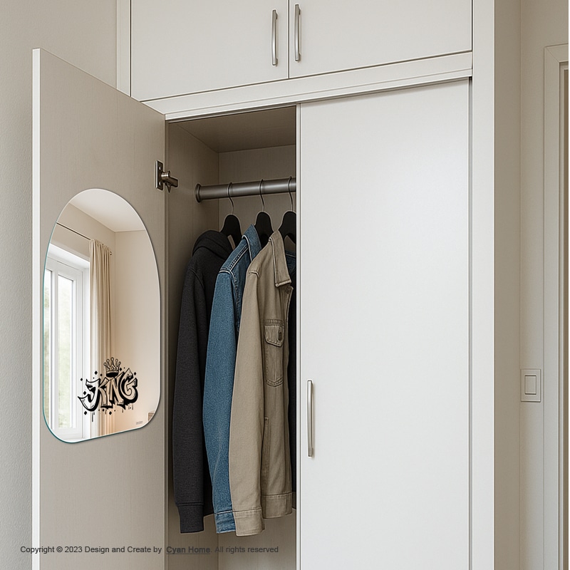 آینه درب کمد سایان هوم مدل King