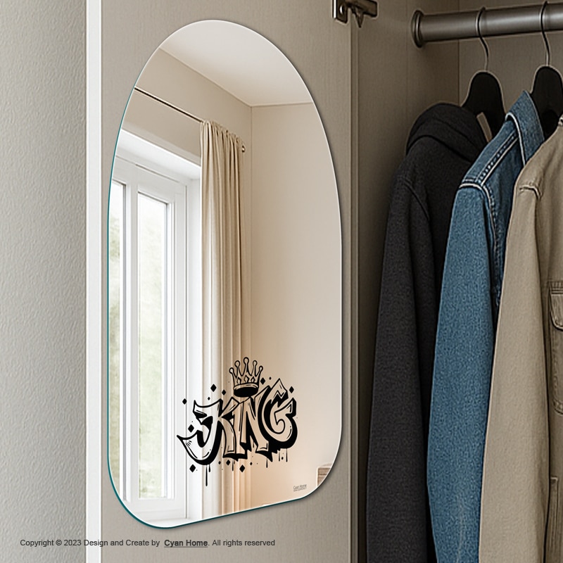 آینه درب کمد سایان هوم مدل King نمای نزدیک