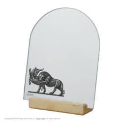 آینه رومیزی طرح شیر و گاو (شیر گاوشکن)