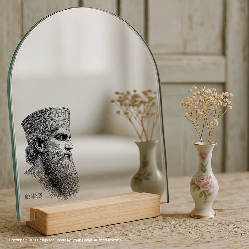 آینه پایه دار طرح داریوش